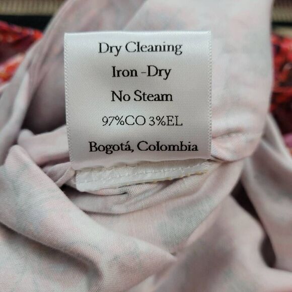 NWT Kika Vargas Maya Pink Floral Midi Dress‎ Sz M Dramatic Puff Sleeves Ruffled - Picture 10 of 12